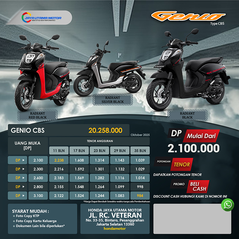 PL Honda Genio CBS 10 25 Copy PL Honda Genio CBS 10 25 Copy